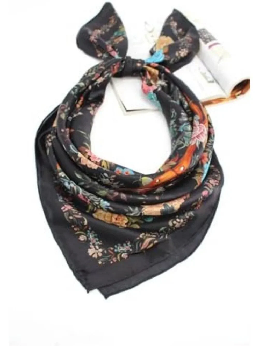Luxury 100% Silk Scarf - Large Square Shawl for Women, Hair Wraps & Gift Ready